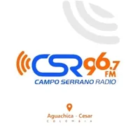 Logo de campo serrano radio 96.7 aguachica