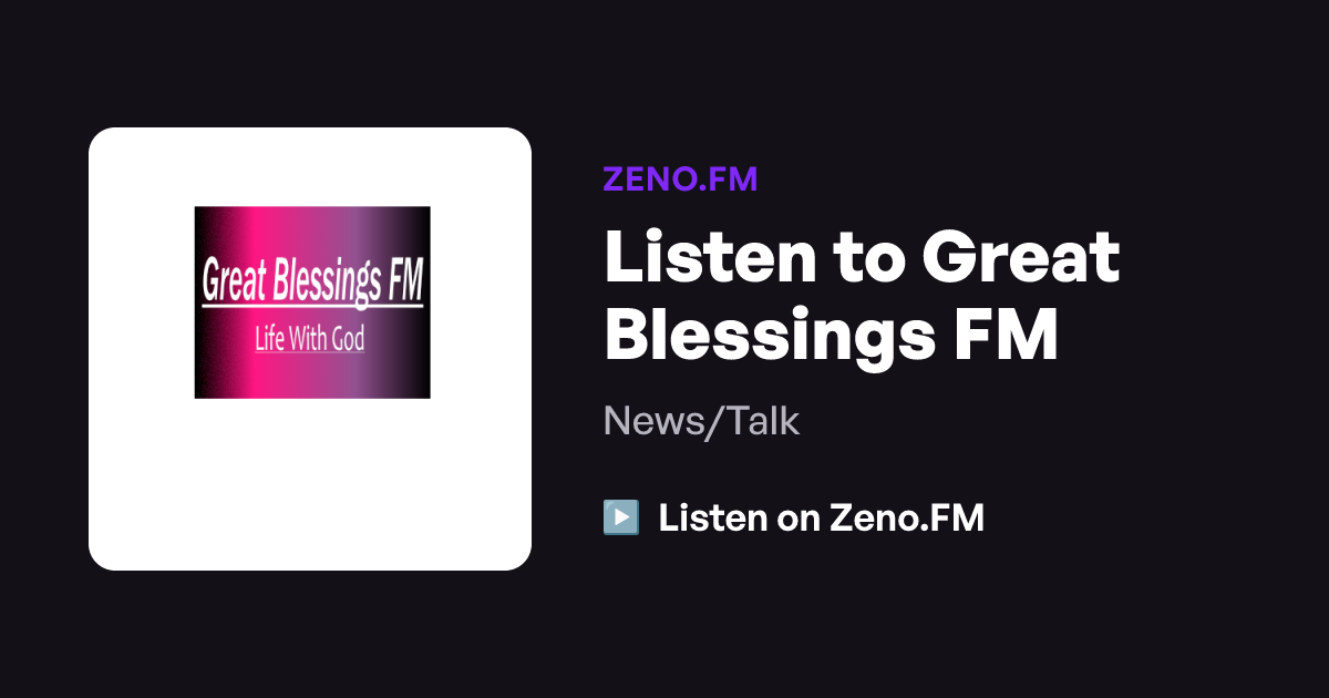 Logo de Great Blessings FM